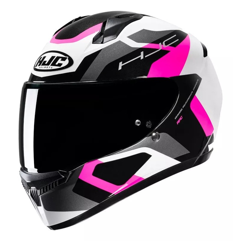 C10 TINS MC8 Bco/Gris/Rosa HJC