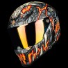 Casco de moto Integral ILM MF509 Day 1 Orange