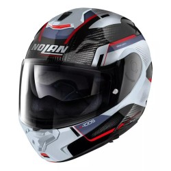 Casco X-1005 Ultra Undercover n-com 43 Bco/Rjo/Azul Nolan