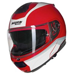 Casco N100-6 Incognito N-com 345 Rjo/Bco/Gris Nolan