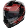 Casco N80-8 Meteor N-com 68 Ngo/rojo Nolan