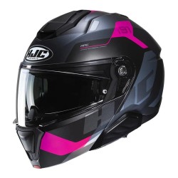 i91 CARST MC8SF Ngo/Gris/Rosa HJC